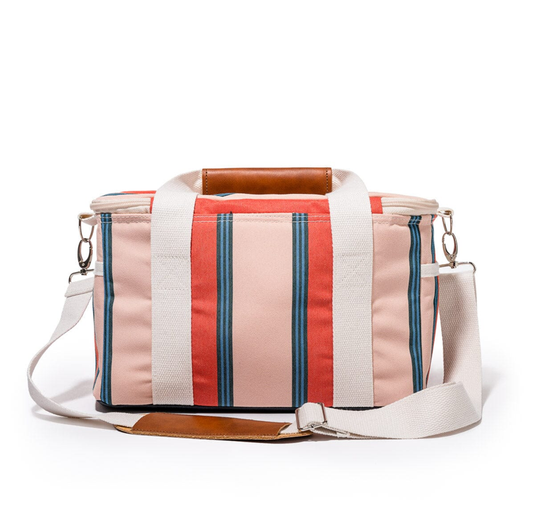 Premium Cooler Bag Bistro Dusty Pink Stripe