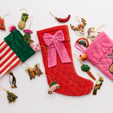 Kip & Co Christmas Bow Velvet Stocking
