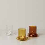 Citta Cascade Hurricane Lamp Amber Small