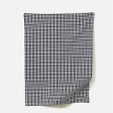 Citta Gingham Washed Cotton Tea Towel Navy