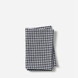 Citta Gingham Washed Cotton Tea Towel Navy