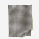 Citta Gingham Washed Cotton Tea Towel Olive