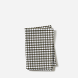 Citta Gingham Washed Cotton Tea Towel Olive