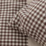 Citta Gingham Organic Cotton Euro Pillowcase