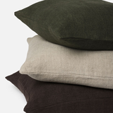 Citta Heavy Linen Cushion Cover Ivy