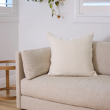 Citta Heavy Linen Cushion Cover Ivory