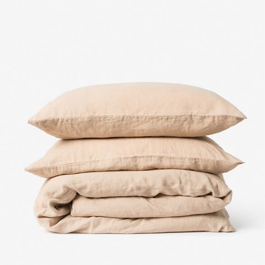 Citta Latte Linen Duvet Cover