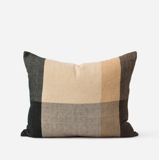 Morandi Handwoven Linen Cushion Cover Nori/Multi