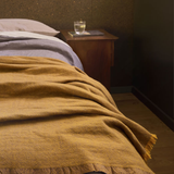 Citta Oslo Lambswool Throw Satsuma / Lupin