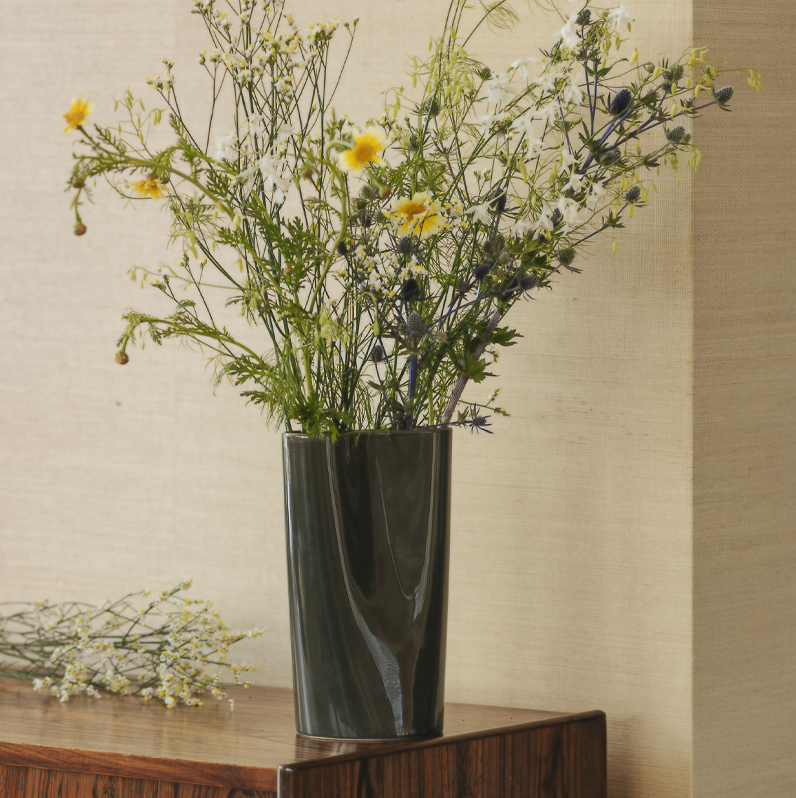 Citta Pinch Vase Charcoal