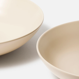 Citta Stoneware Low Bowl Matte Beige