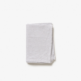 Citta Stripe Washed Cotton Tea Towel Grey