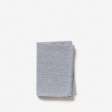 Citta Stripe Washed Cotton Tea Towel Navy