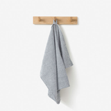 Citta Stripe Washed Cotton Tea Towel Navy