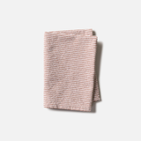 Citta Stripe Washed Cotton Tea Towel Brick