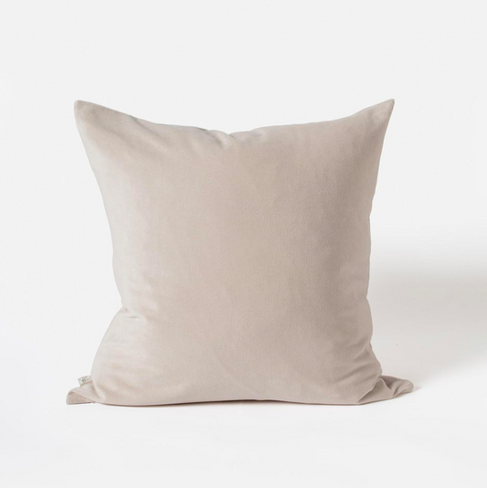 Citta Cotton Velvet Cushion Cover - Pearl