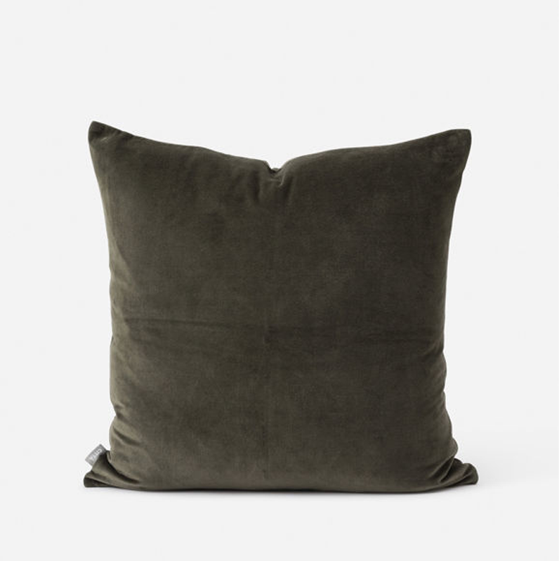 Citta Cotton Velvet Cushion Cover - Nori