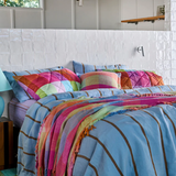 Kip & Co Como Stripe Linen Quilt Cover