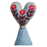 Sage & Clare Delilah Felt Heart Tree Topper
