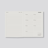 Father Rabbit | Weekly Diary 2026 | Prussian Blue Floral