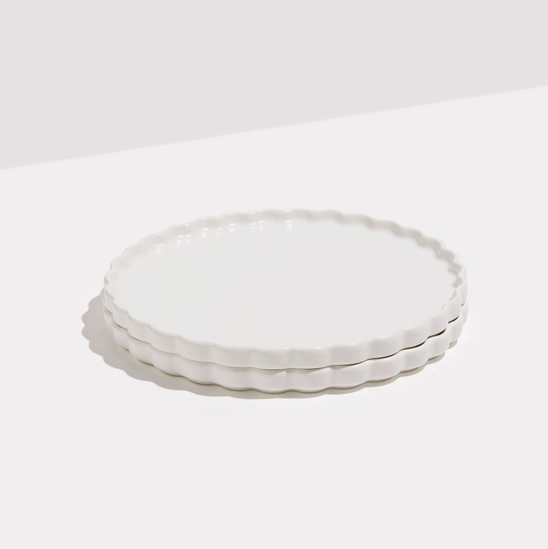 Fazeek Ceramic Side Plate - Set of 2 White