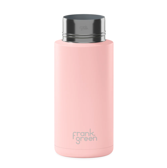 Frank Green 1 Litre Ceramic Reusable Bottle Blushed