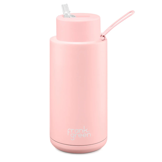 Frank Green 1 Litre Ceramic Reusable Bottle Blushed