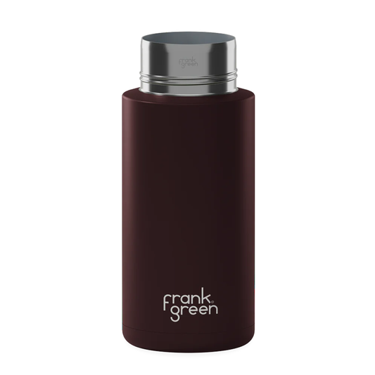 Frank Green 1 Litre Ceramic Reusable Bottle Chocolate