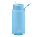 Frank Green 1 Litre Ceramic Reusable Bottle Sky Blue