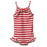 Nature Baby Frill Swimsuit Red Sea Stripe