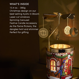 Glasshouse Christmas Kyoto In Bloom Candle & Spinning Carousel 380g