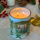 Glasshouse Christmas White Christmas Candle 380g