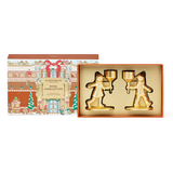 Glasshouse Christmas Metal Candlestick Holders - Set of 2