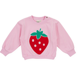 Goldie & Ace Jumbo Strawberry Piped Sweater