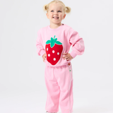 Goldie & Ace Jumbo Strawberry Piped Sweater