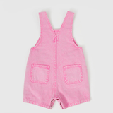 Goldie & Ace Burton Vintage Washed Denim Overalls Bubblegum