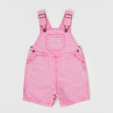 Goldie & Ace Burton Vintage Washed Denim Overalls Bubblegum