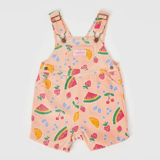 Goldie & Ace Burton Fruit Salad Linen Overalls