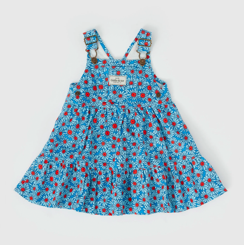Goldie & Ace Dixie Daisy Tiered Corduroy Dress