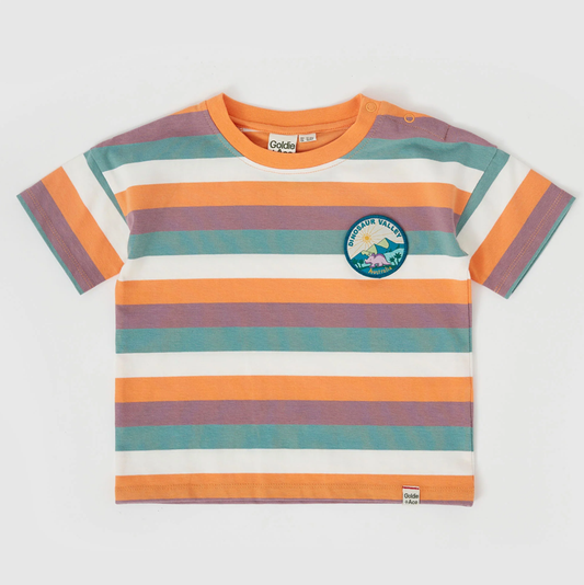 Goldie & Ace Dino Valley Nostalgia Stripe T-Shirt