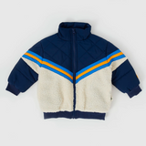 Goldie & Ace Kobe Shearling Jacket Navy