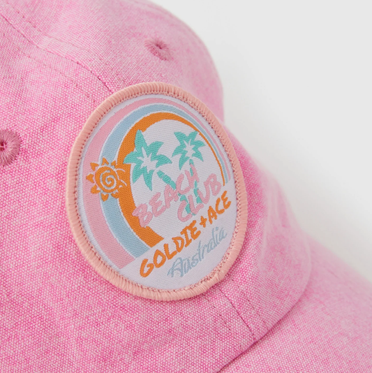 Goldie & Ace Tate Beach Club Cap Bubblegum