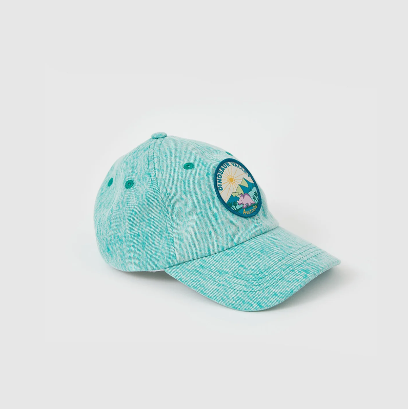 Goldie & Ace Tate Dino Valley Denim Cap Turquoise