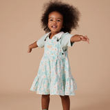 Goldie & Ace Tully Tiered Pinafore Dress Daisy Delight