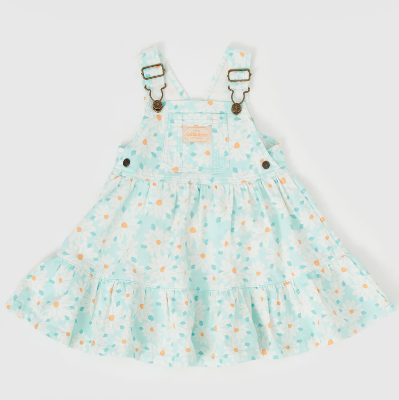 Goldie & Ace Tully Tiered Pinafore Dress Daisy Delight