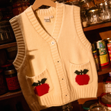 Goldie & Ace Apple Pocket Knit Vest