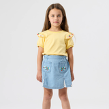 Goldie & Ace Flounce Shoulder Strawberry Top