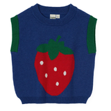 Goldie & Ace Jumbo Strawberry Knit Vest