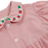 Goldie & Ace Wild Strawberry Corduroy Collar Dress