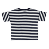 Goldie & Ace Essential Stripe Logo T-Shirt Navy